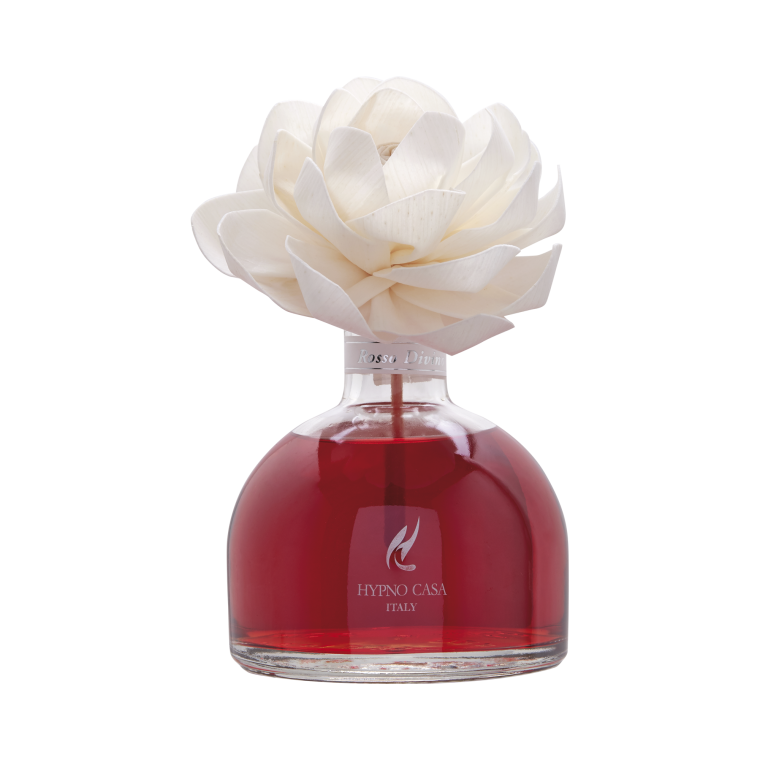 Diffusore con fiore Rosa Rosso Divino