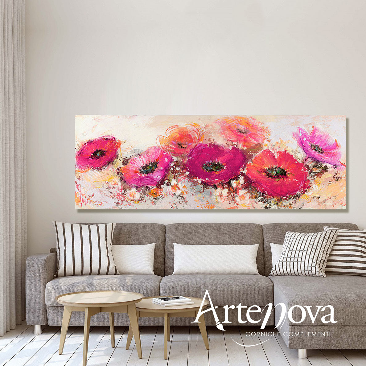 Quadro moderno floreale 4LR787
