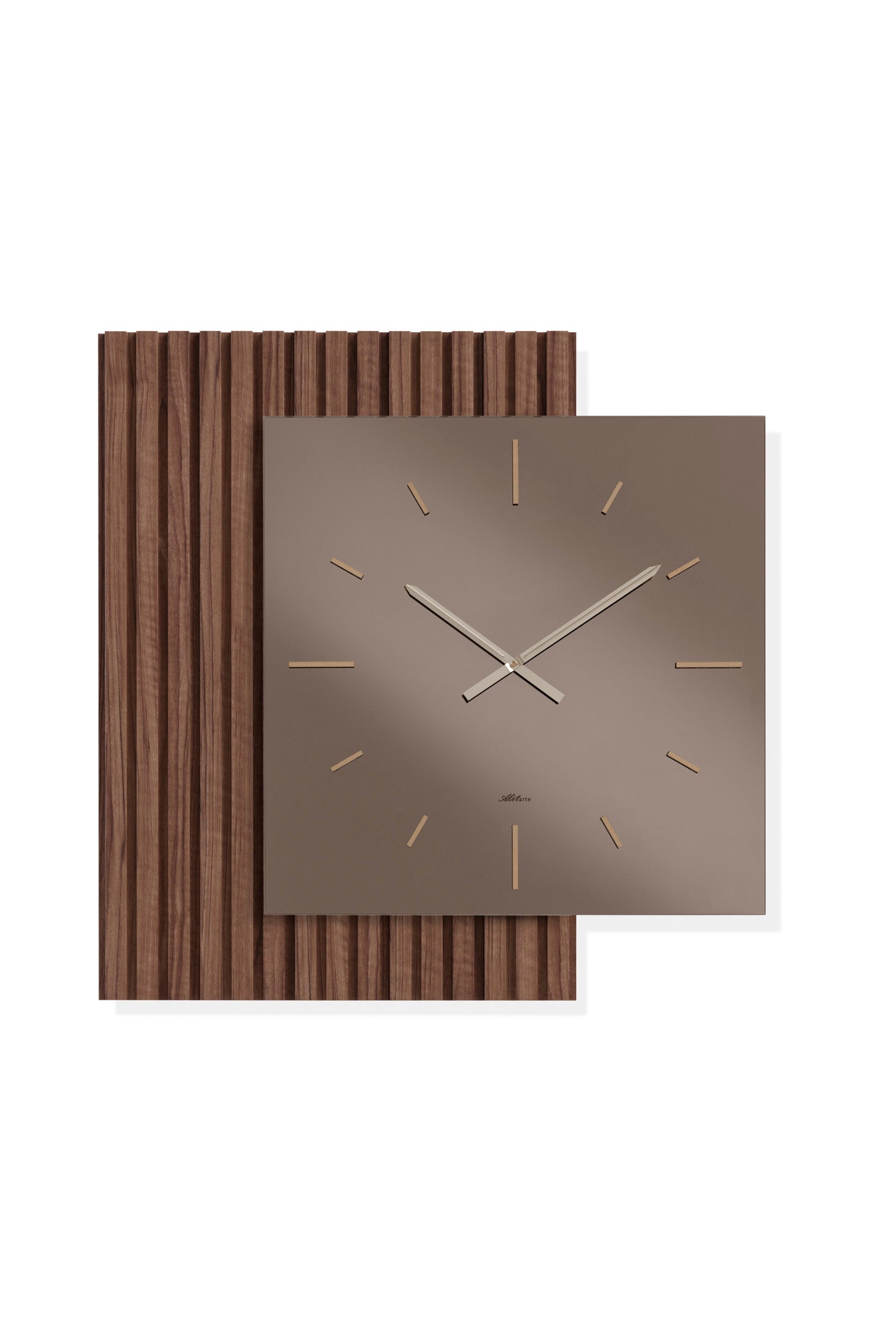ABITARTE OROLOGIO BELTRAN DA PARETE IN LEGNO CANNETTATO NOCE