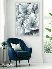 Quadro moderno floreale Blue Flower 2