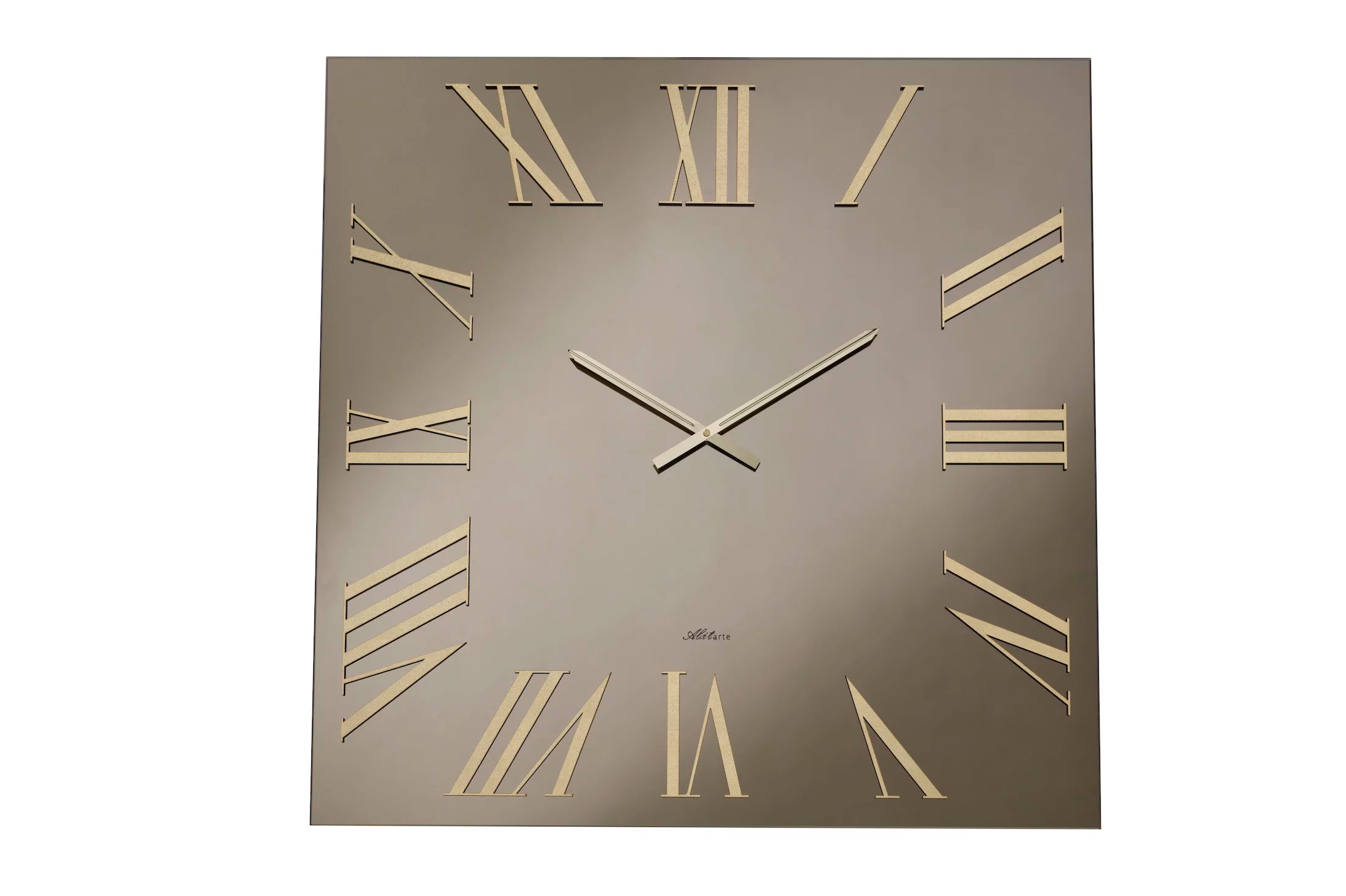 ABITARTE OROLOGIO  MINERVA  DA PARETE IN SPECCHIO LUCIDO BRONZO