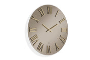 ABITARTE OROLOGIO DA PARETE IN SPECCHIO MIRA BRONZO E ORO