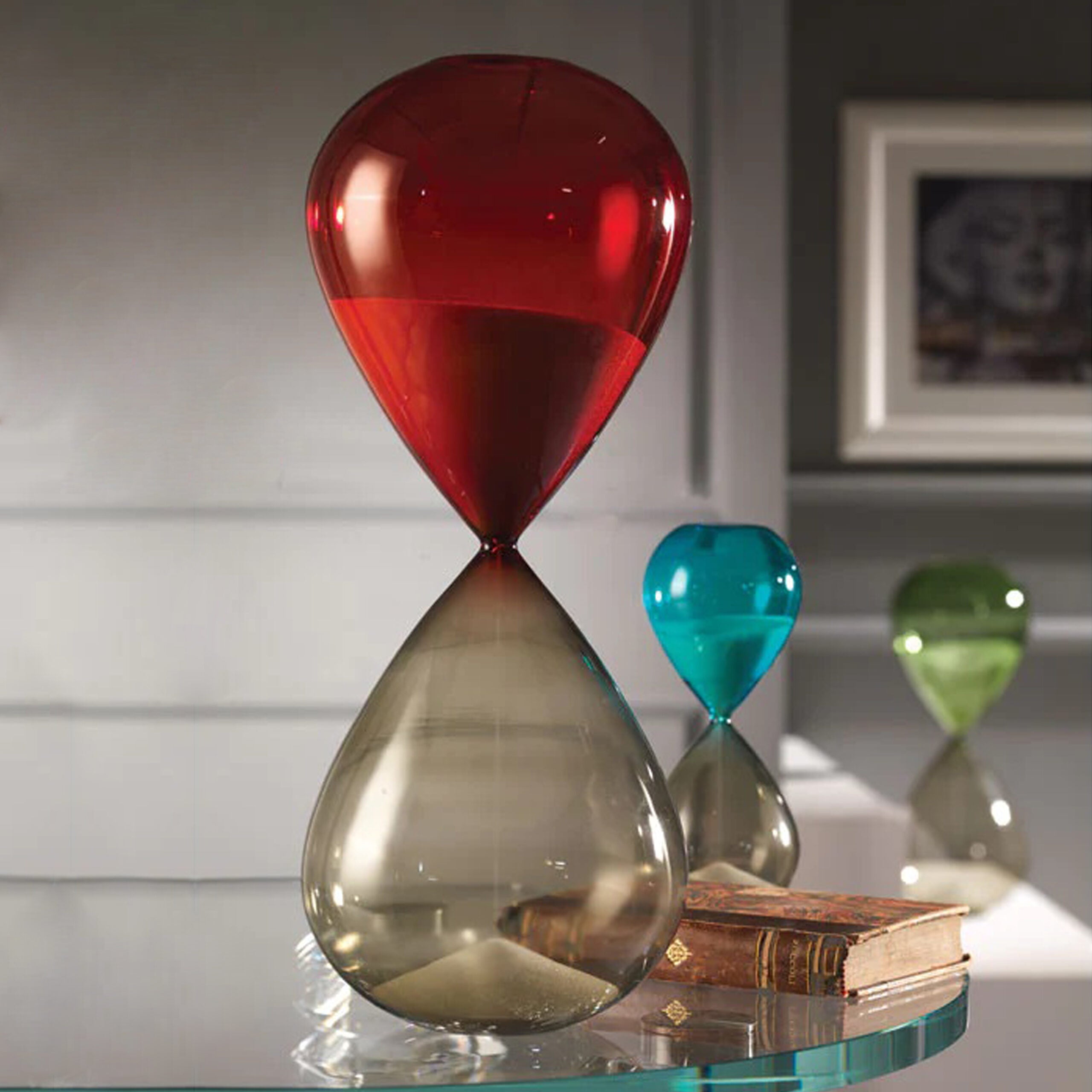 Clessidra OnlyLux - Il Tempo Dell'Amore 20cm Rosso