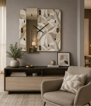 Orologio da Parete Abitarte  Moderno Linear  Ficus Grigio