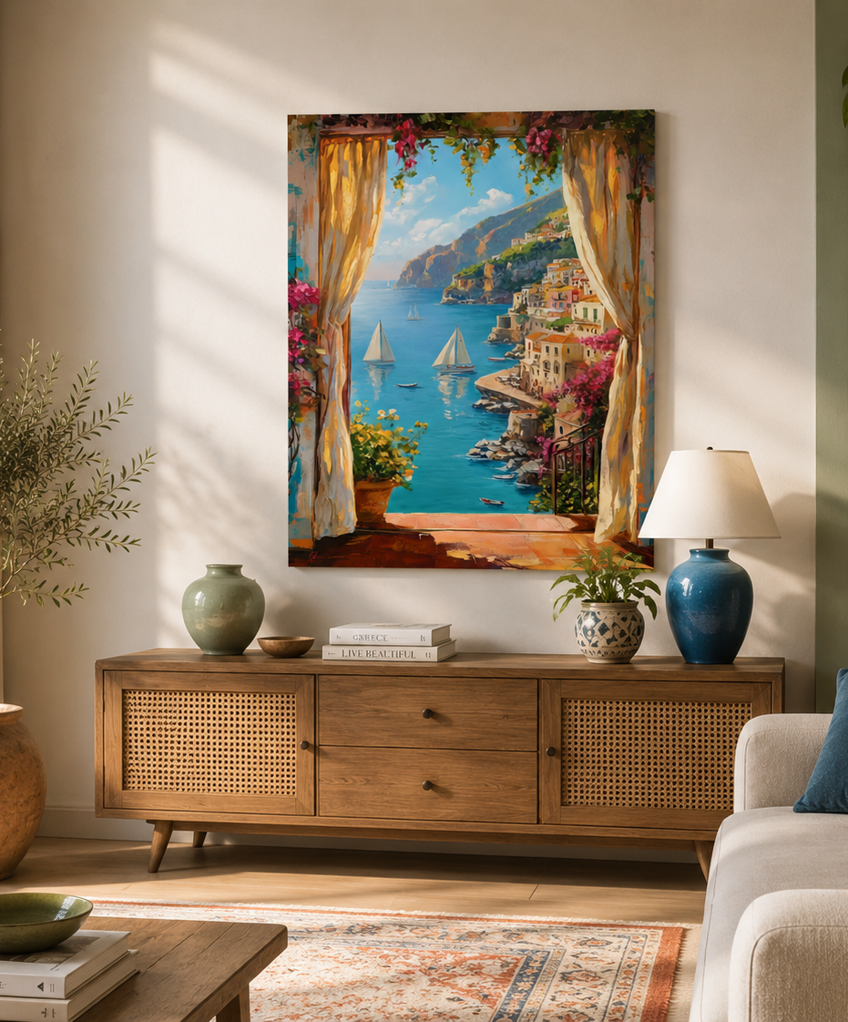 Quadro moderno Costiera Fiorita