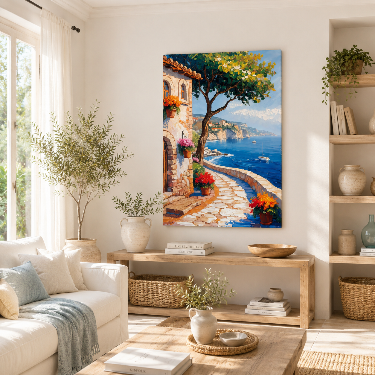 Quadro moderno Villaggio costiero