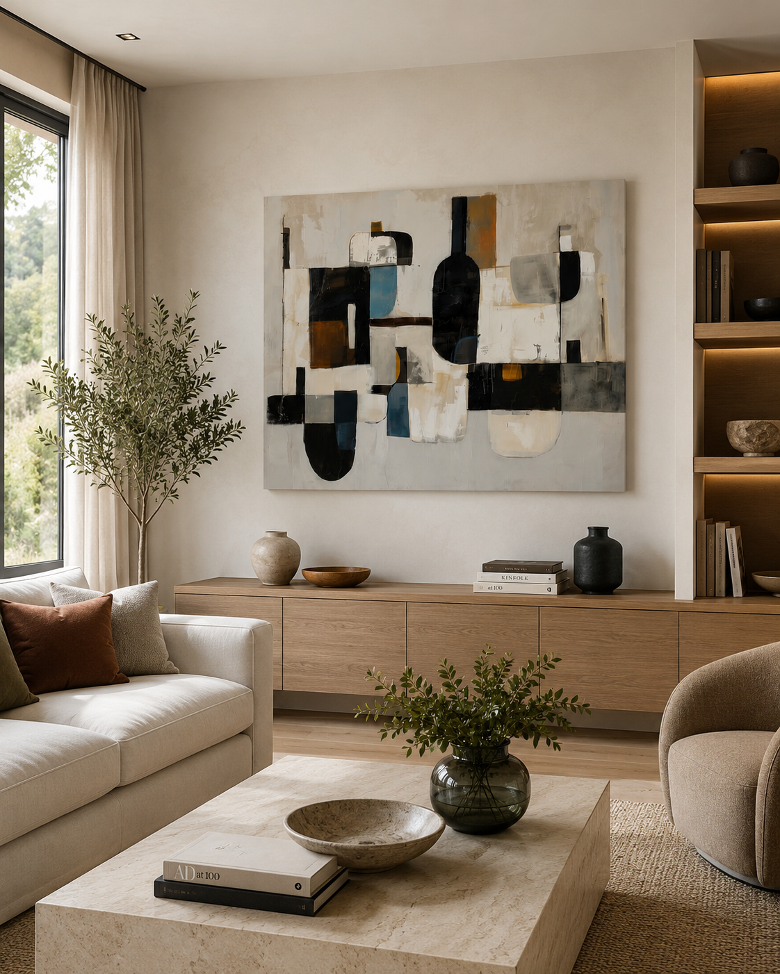 Quadro moderno Astratto Forma e Silenzio