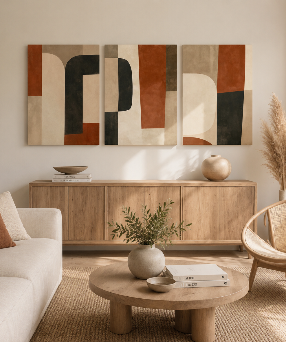 Quadro set astratto Armonia