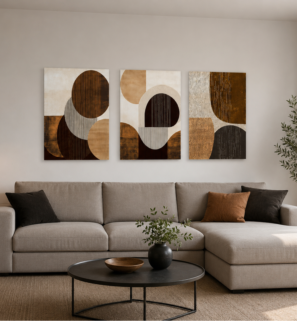 Quadro set astratto Geometric