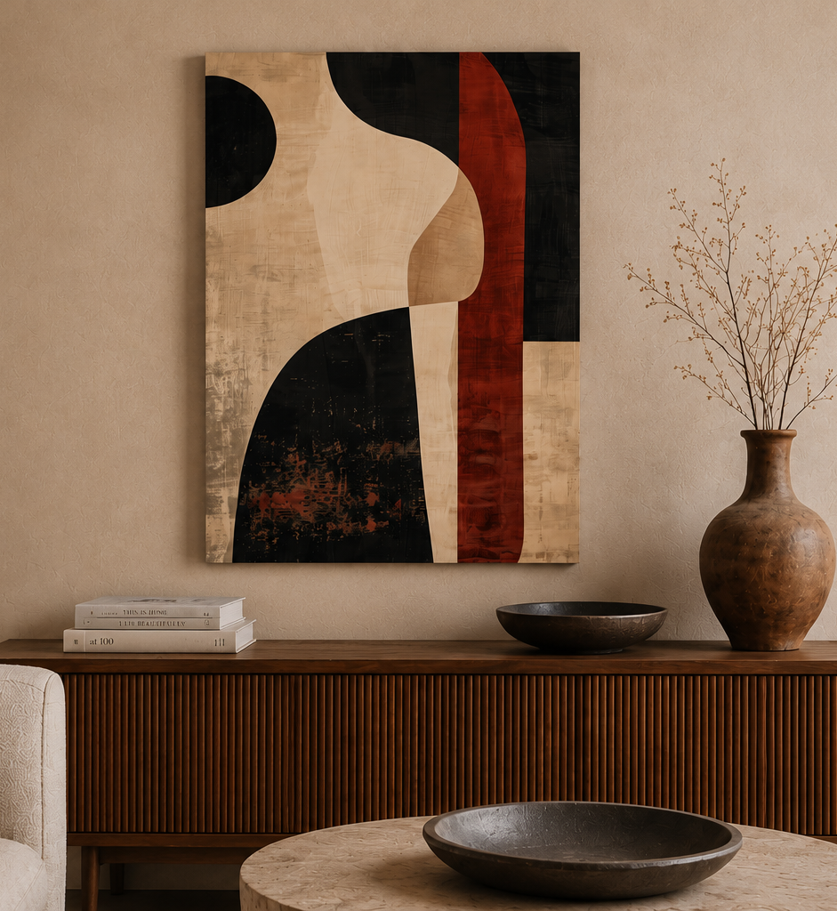 Quadro moderno Astratto Terra Nera 2