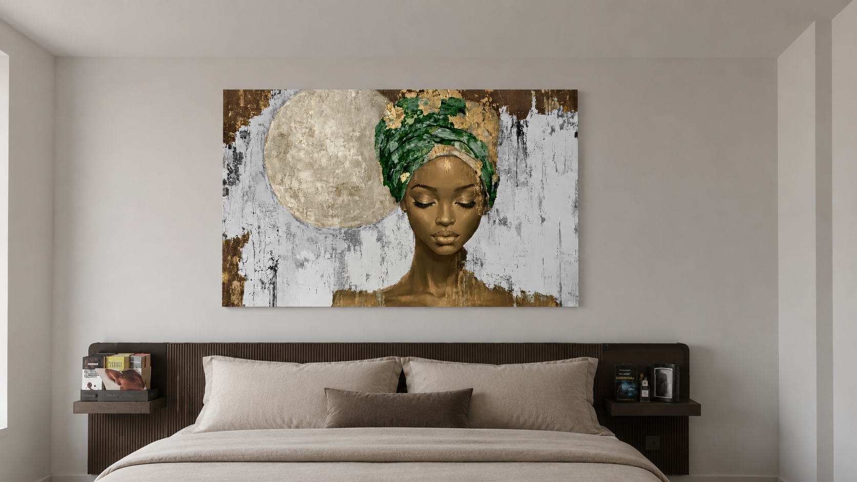 Figurativo moderno African Green shades 90x140