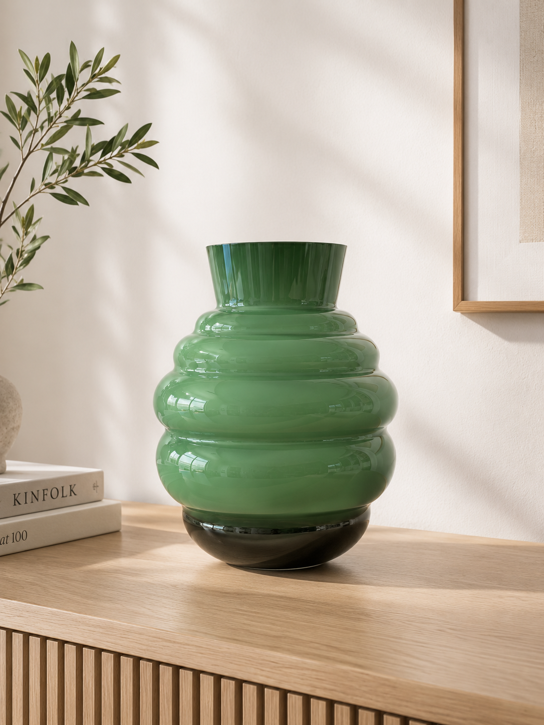 Vaso Onlylux  Ninfa Smeraldo H25