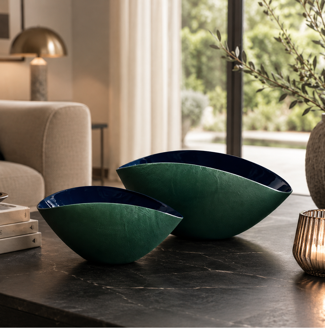 Coppa Burano Verde Blu Onlylux
