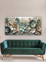 Quadro moderno Floreale Eleganza Green