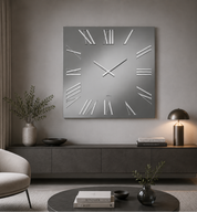 ABITARTE OROLOGIO  MINERVA  DA PARETE IN SPECCHIO LUCIDO FUME'