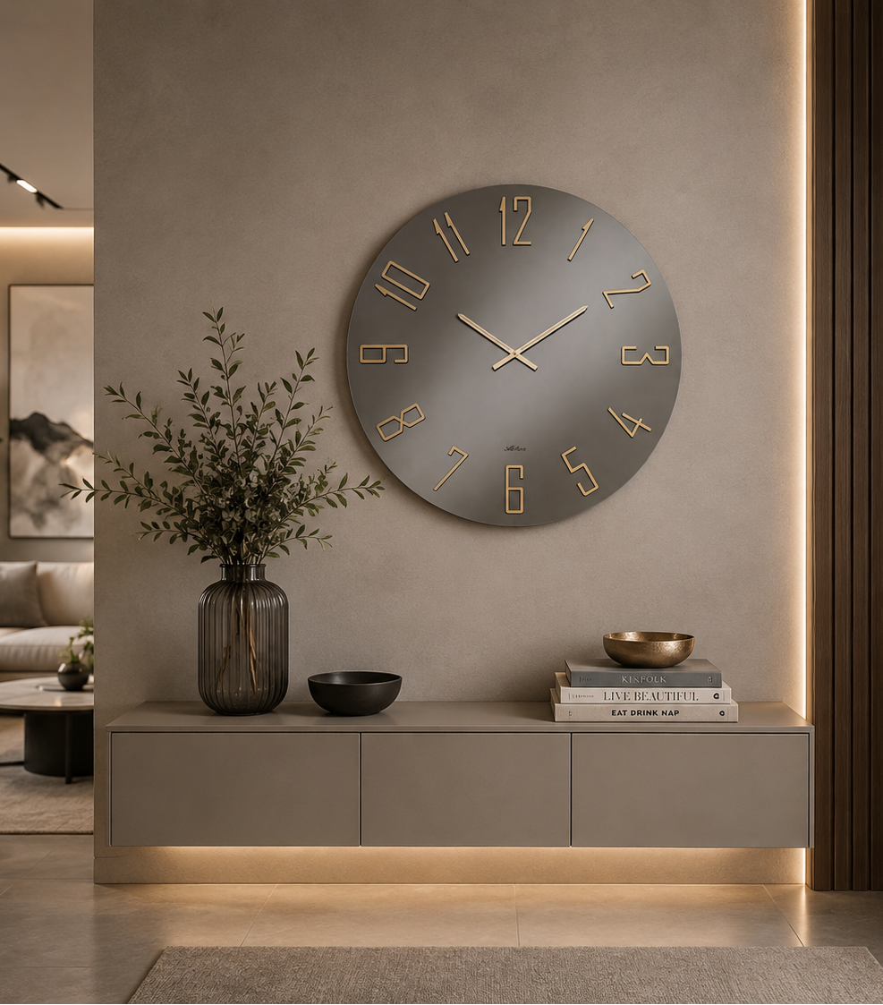 ABITARTE OROLOGIO  ARANEI  DA PARETE IN SPECCHIO FUME'