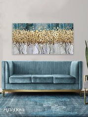 Quadro moderno floreale Golden tree