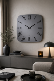 ABITARTE OROLOGIO  INFINITY DA PARETE IN SPECCHIO FUME' SATINATO