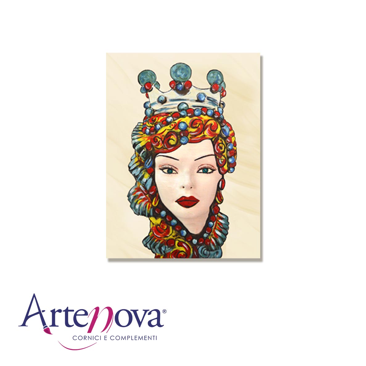Quadro Testa Di Moro-M322 Donna