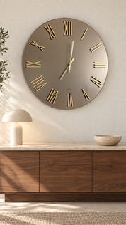 ABITARTE OROLOGIO MIRIAN  DA PARETE IN SPECCHIO BRONZO SATINATO