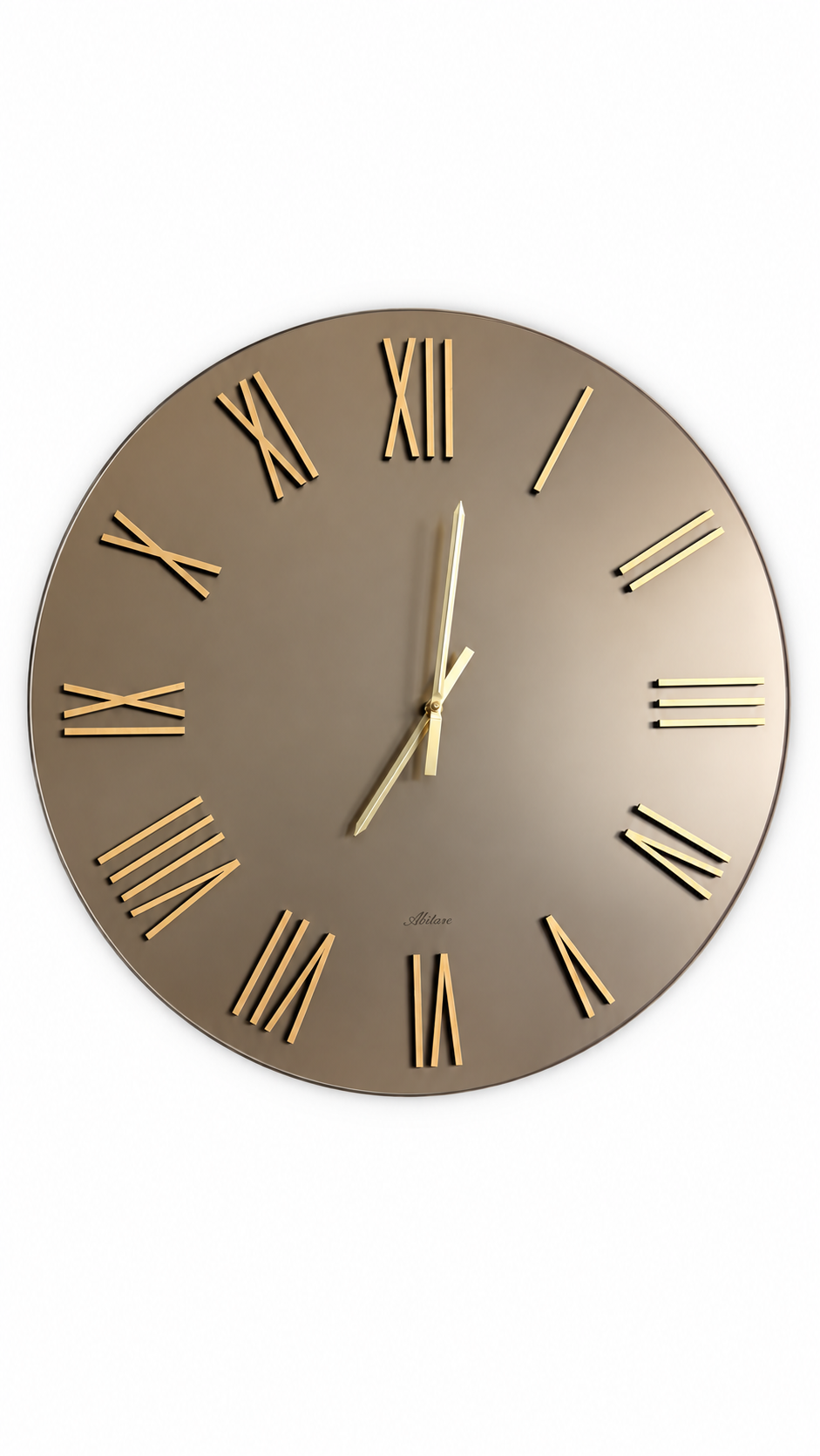 ABITARTE OROLOGIO MIRIAN  DA PARETE IN SPECCHIO BRONZO SATINATO