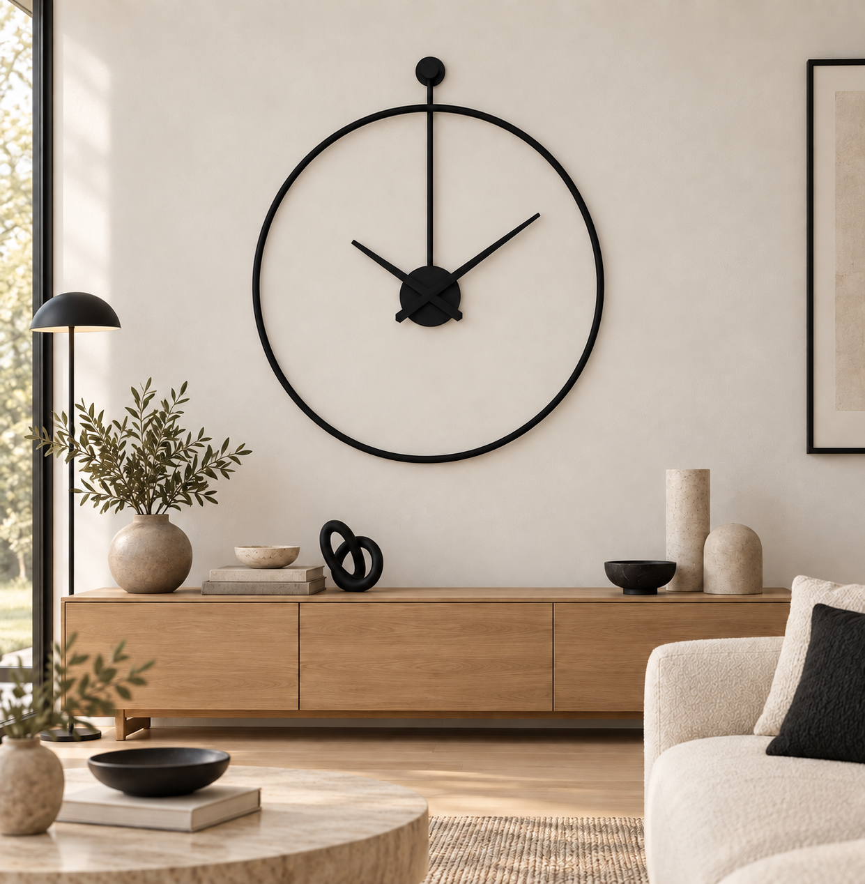 ABITARTE OROLOGIO POLARIS DA PARETE NERO