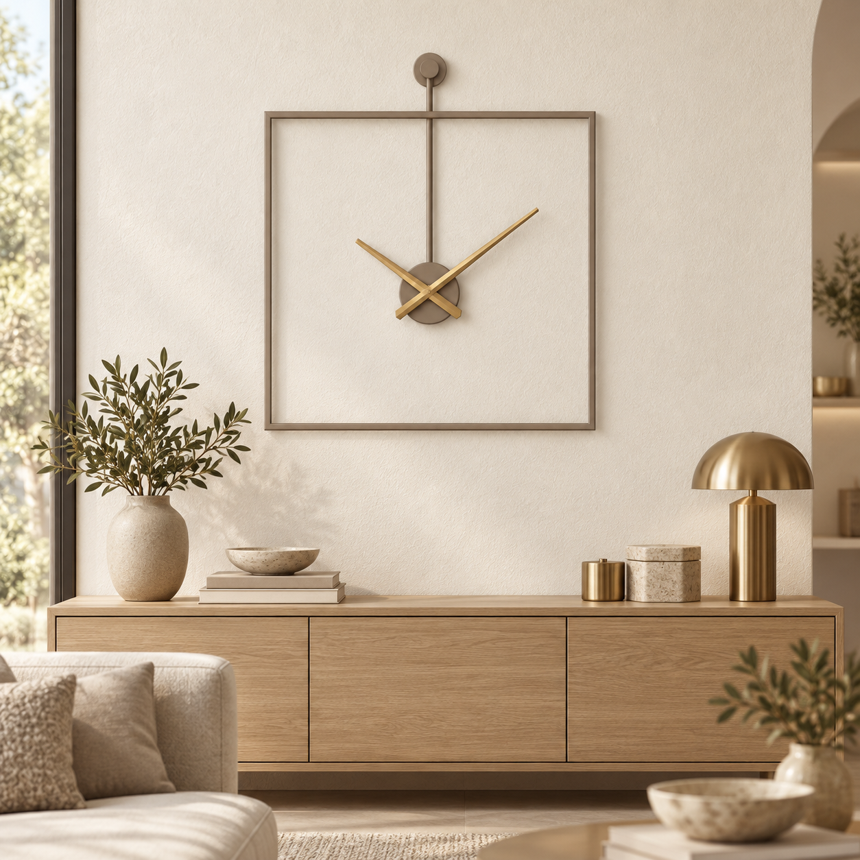 ABITARTE OROLOGIO STEEL DA PARETE TORTORA