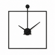 ABITARTE OROLOGIO STEEL DA PARETE NERO