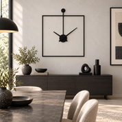 ABITARTE OROLOGIO STEEL DA PARETE NERO
