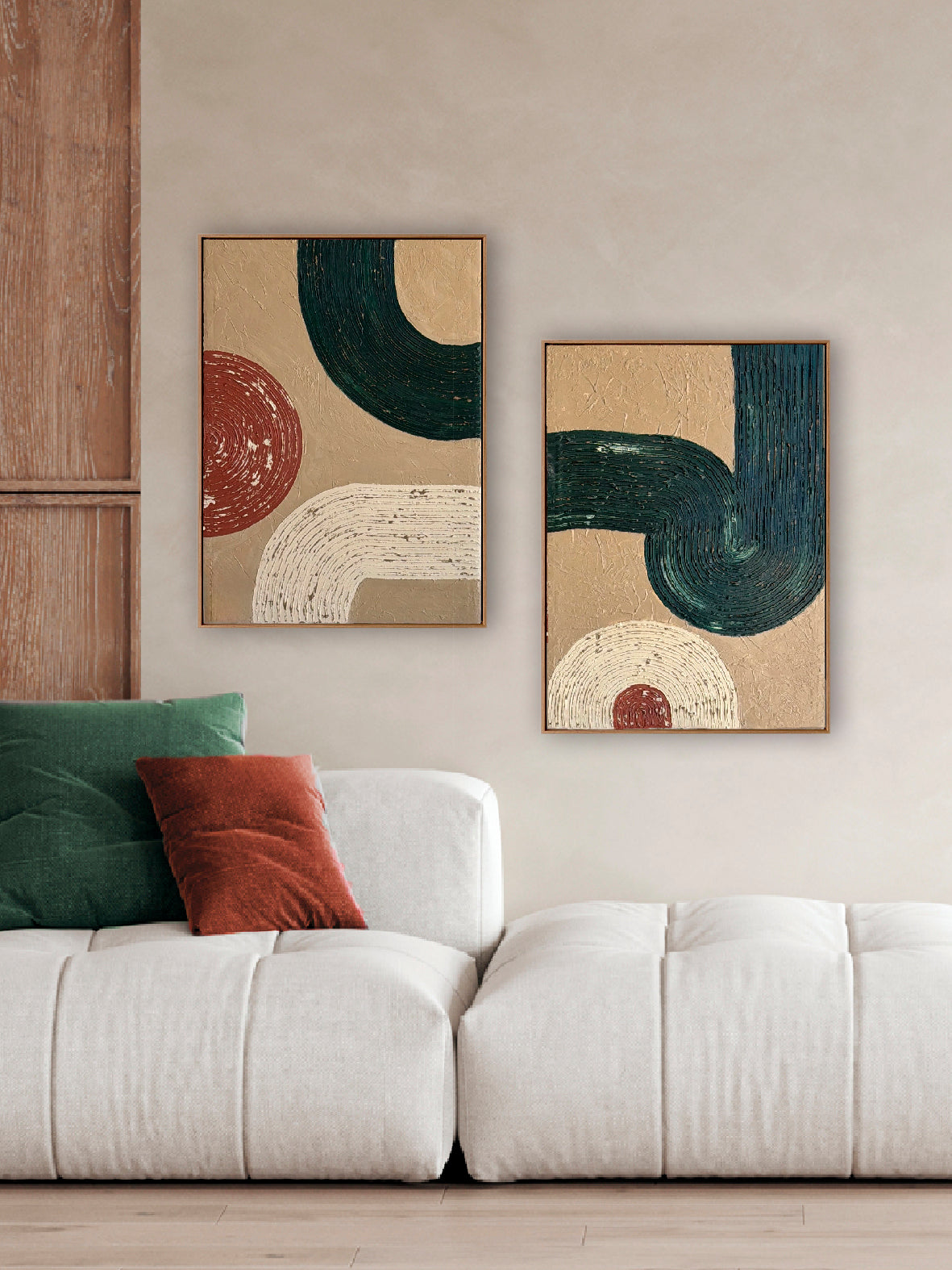 Quadro moderno Astratto DIPINTO SET Geometric
