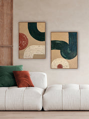 Quadro moderno Astratto DIPINTO SET Geometric