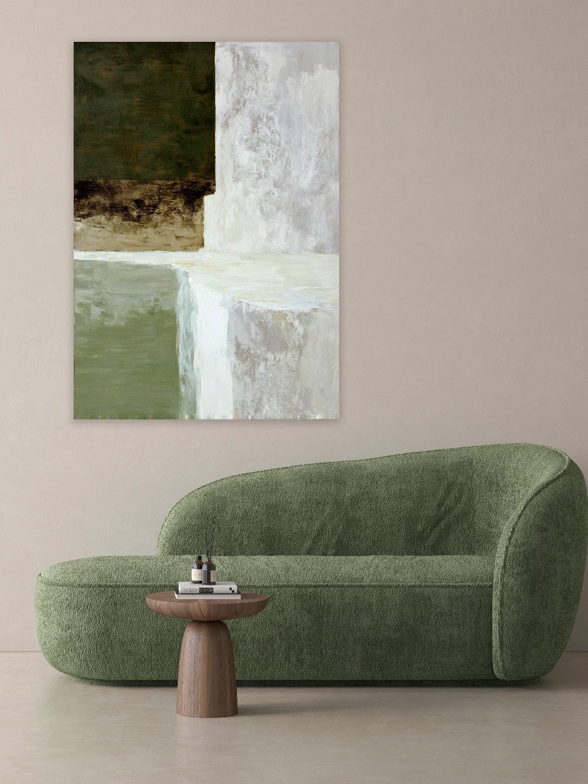 Quadro moderno Astratto green paintings 2