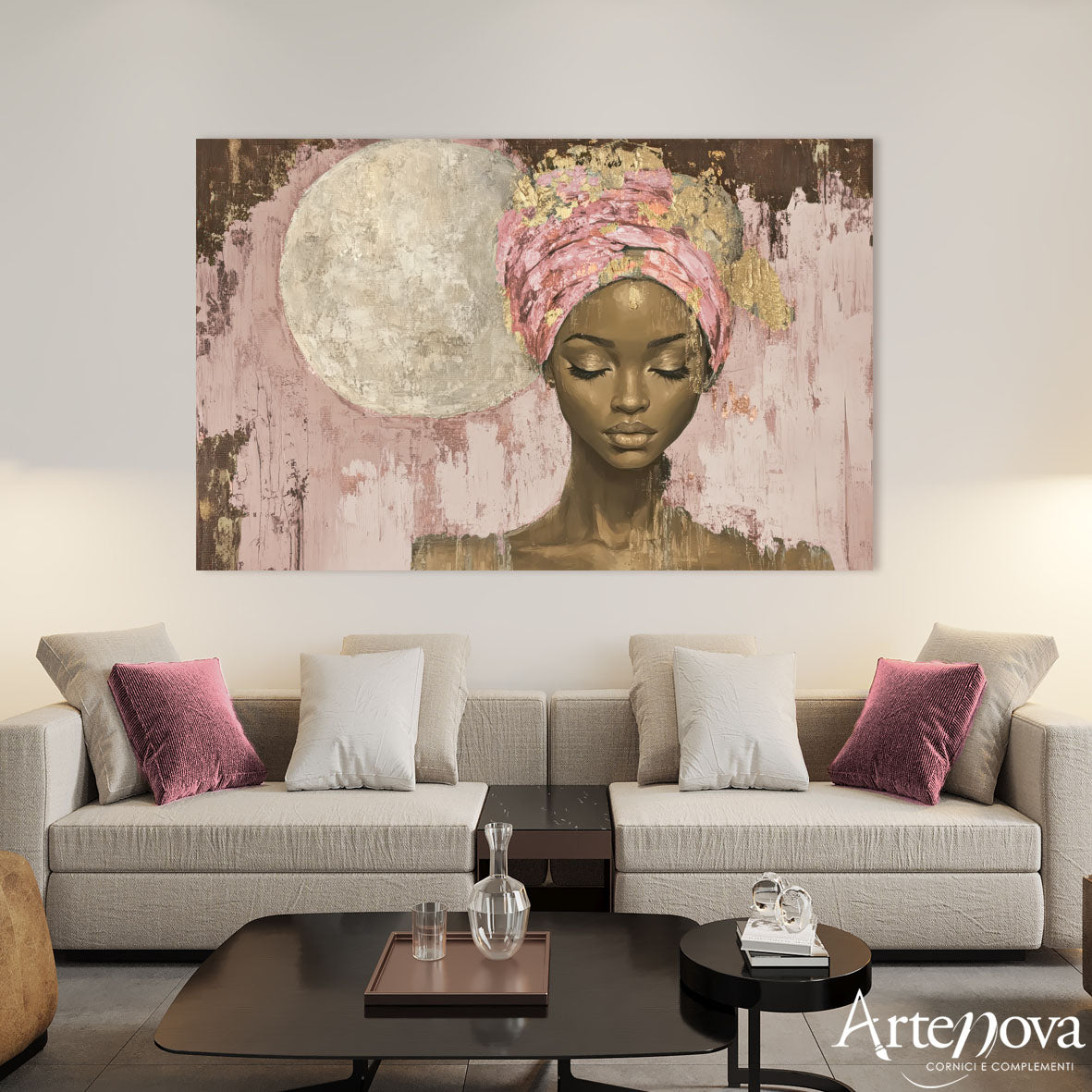 Figurativo moderno African Pink Gold