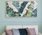 Quadro moderno Astratto Amazzonia cornice legno naturale minimal