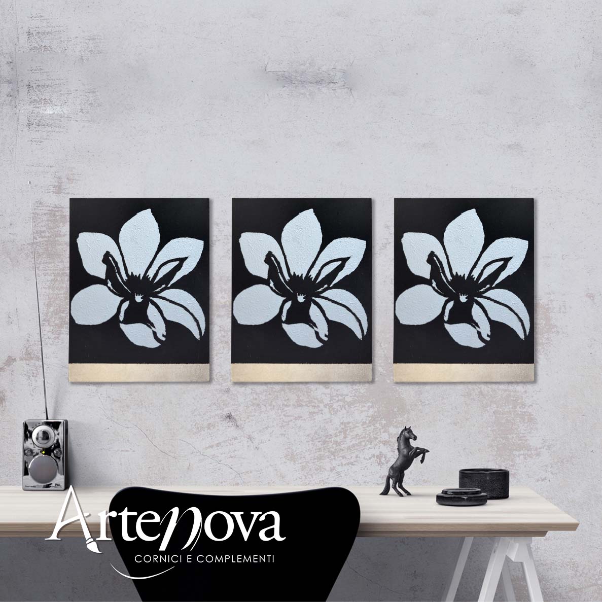 Fiore dipinto art. D140