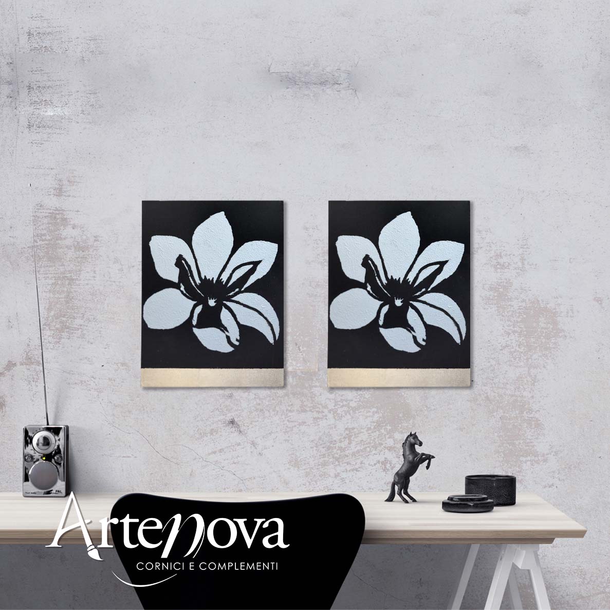 Fiore dipinto art. D140