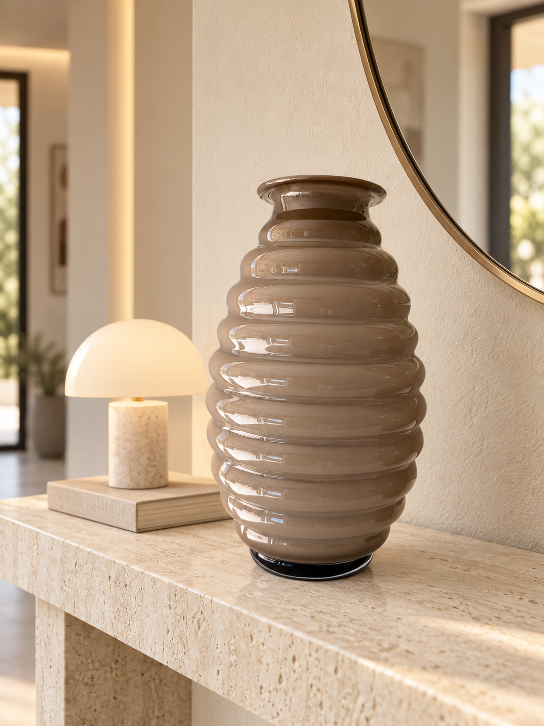 Vaso Anelli Onlylux Grigio 39 cm