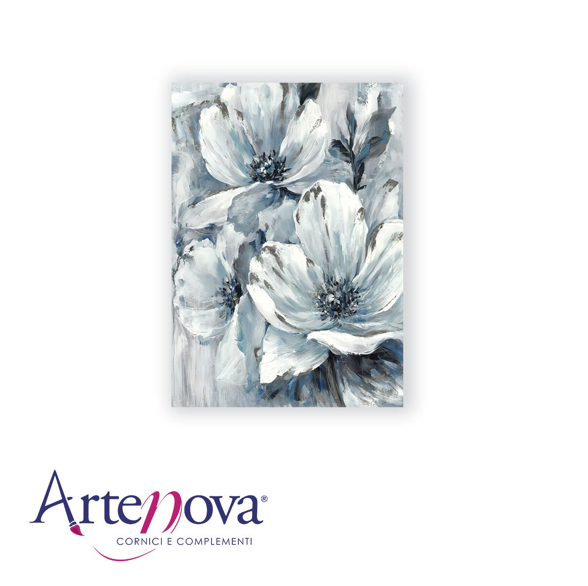 Quadro moderno floreale Blue Flower 2