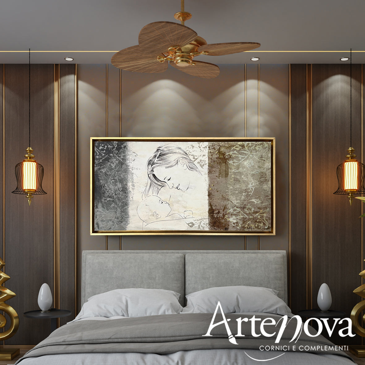 Capezzale Sacro Mod.2RX5393 Cornice oro