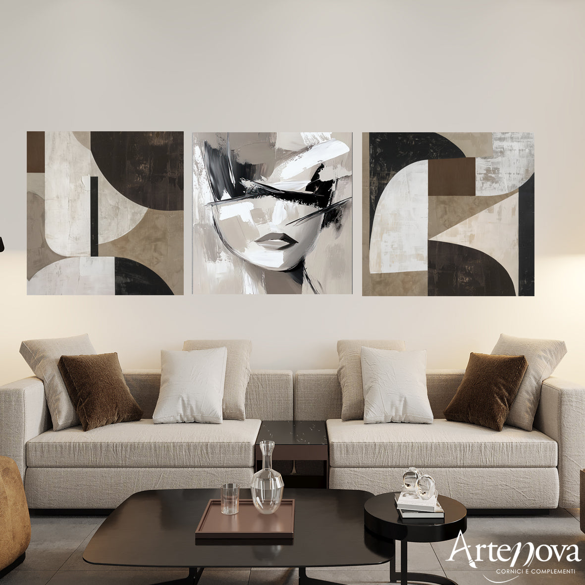 Trittico moderno 90x90