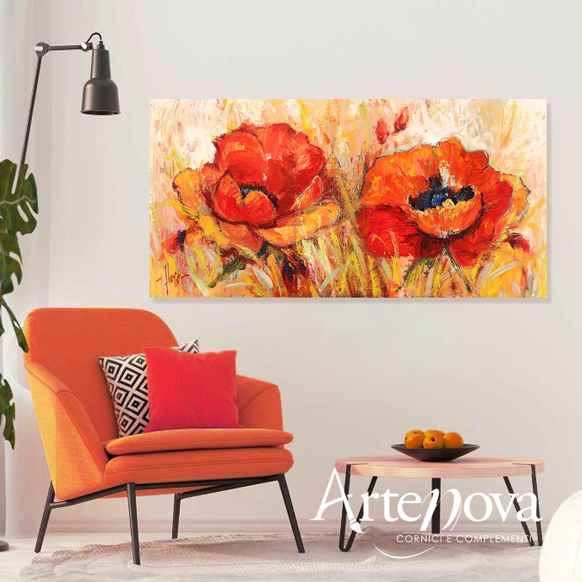 Quadro moderno floreale 2LR1776