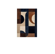 Quadro moderno Astratto Geometric ottanio