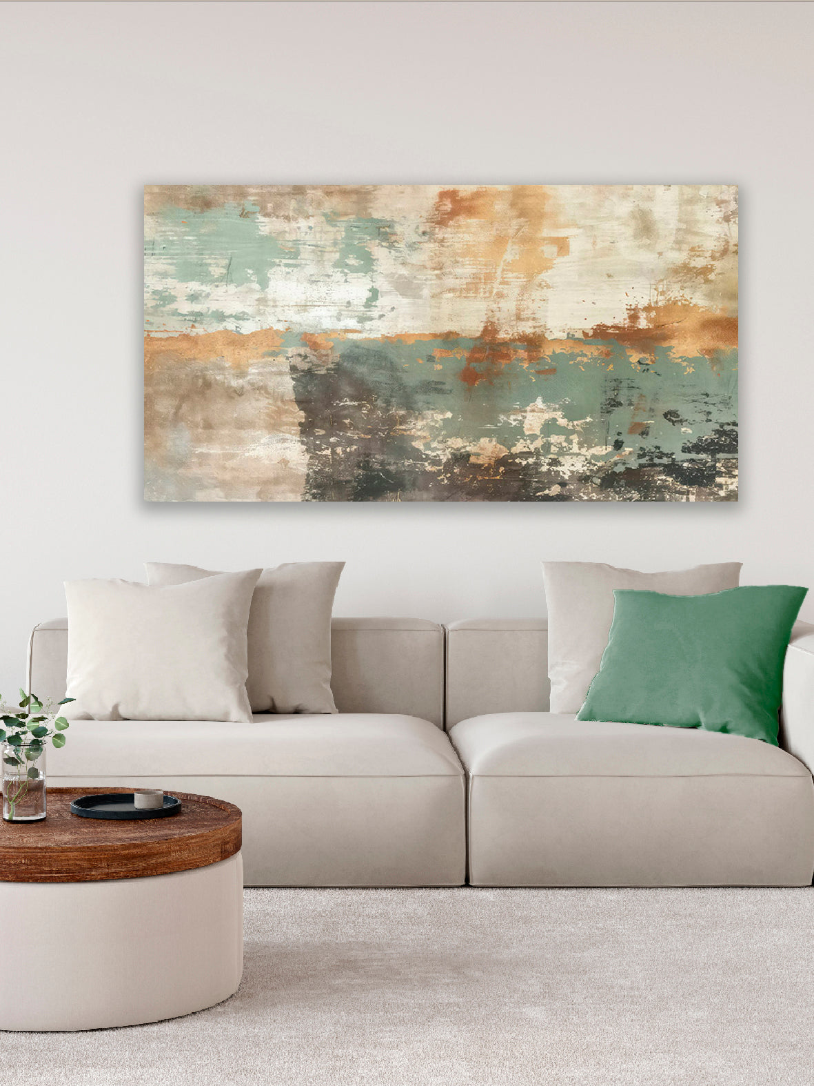 Quadro moderno Astratto Green shades
