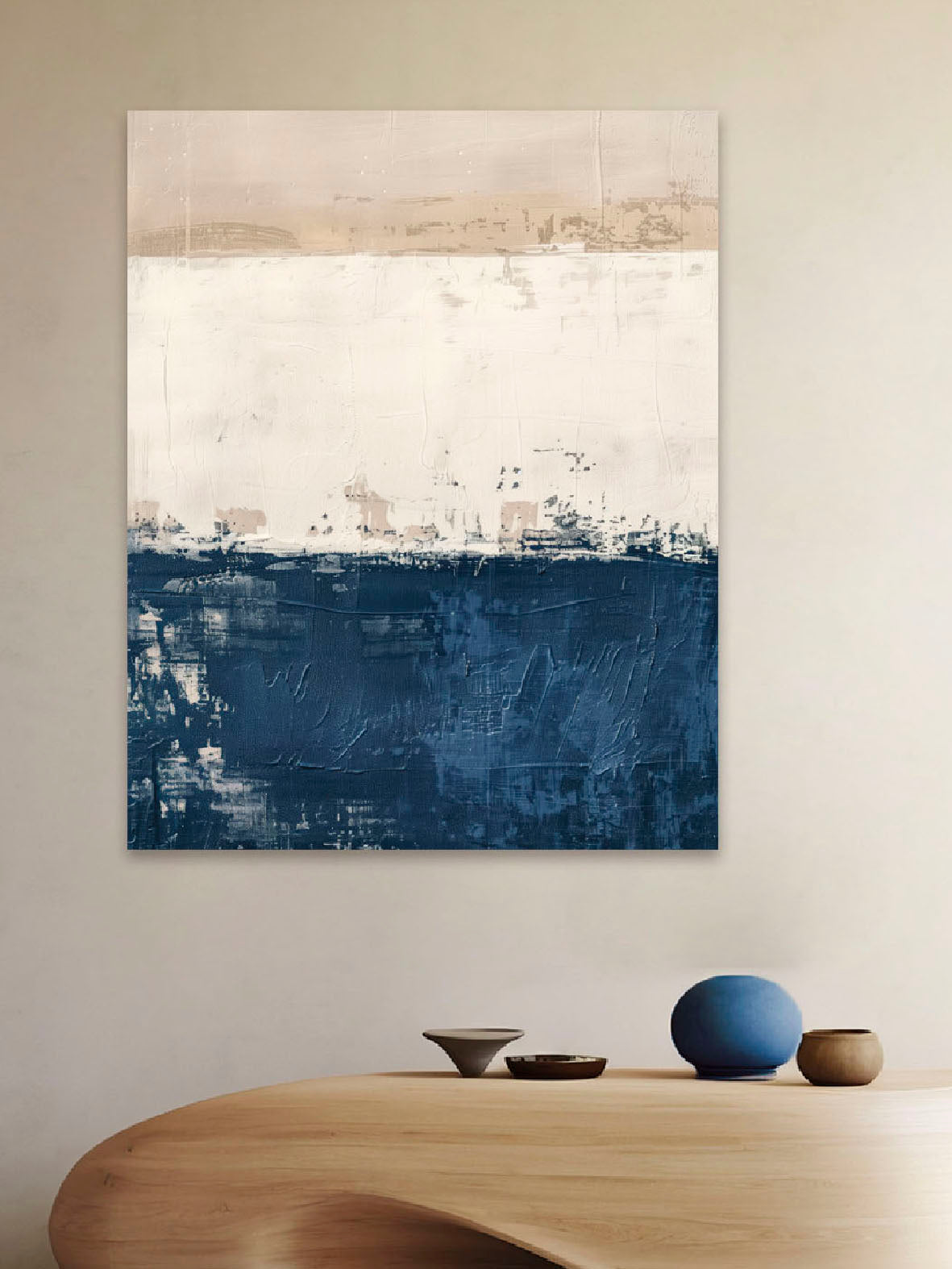 Quadro moderno Astratto Orizzonte Blu