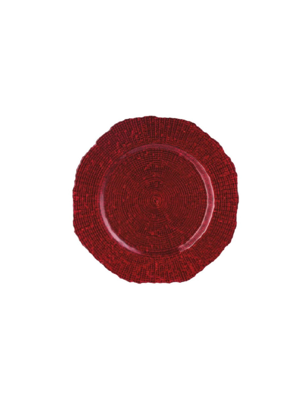 Piatto Aster Rosso  Onlylux 33 cm