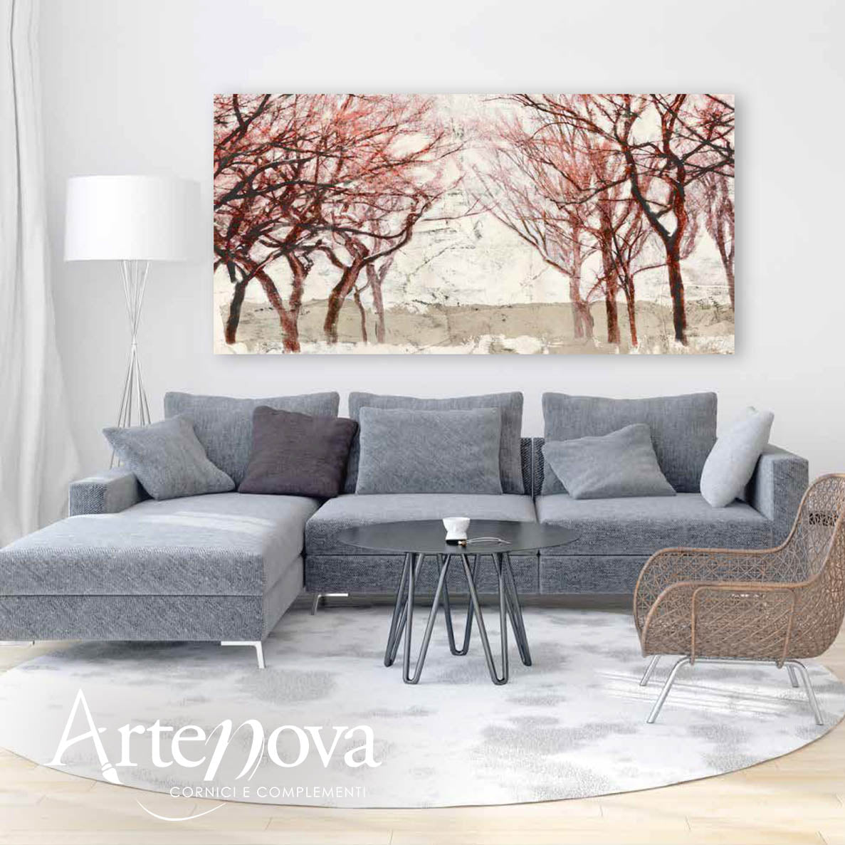 Quadro moderno floreale 2AI4741
