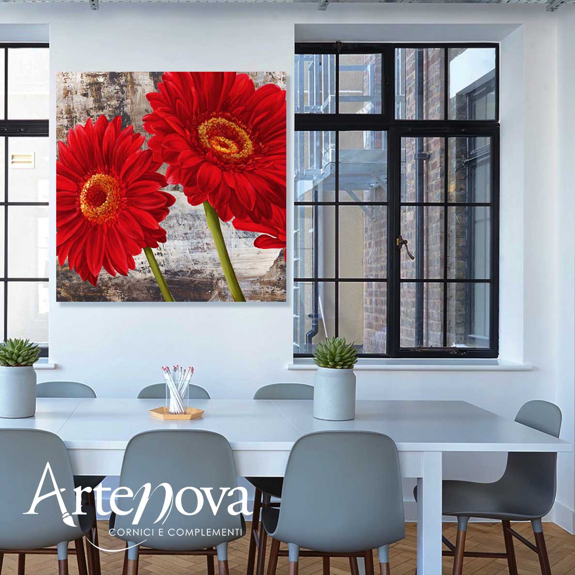 Quadro moderno floreale 2CG4148