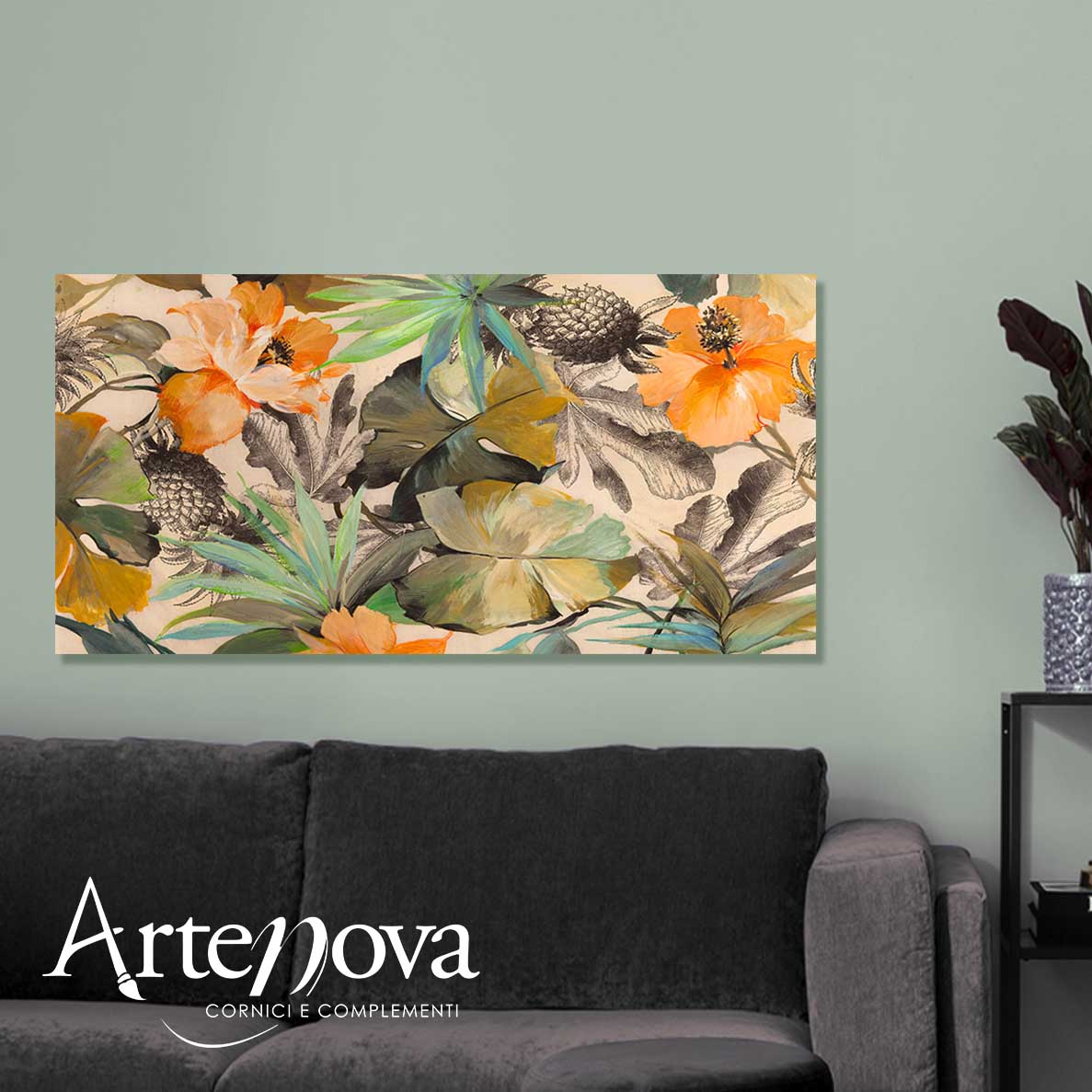Quadro moderno floreale 2CG2409