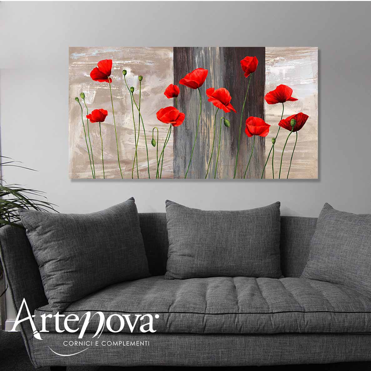 Quadro moderno floreale 2JT1718