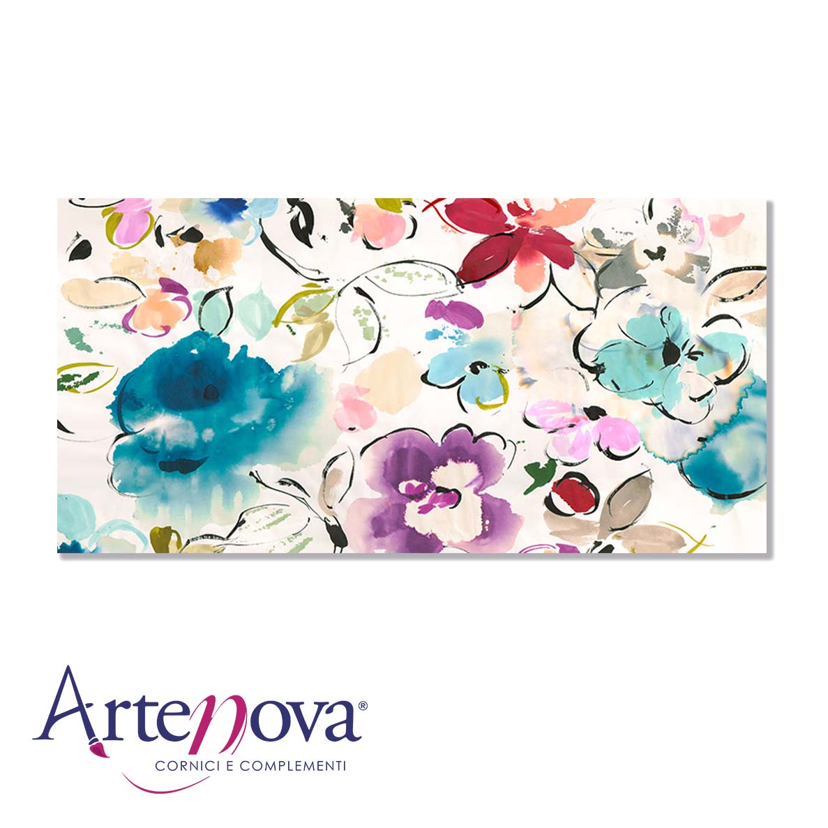Quadro moderno floreale 2KP3433